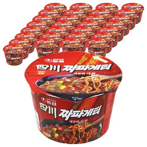 농심 사천 짜파게티 큰사발면 115g, 32개