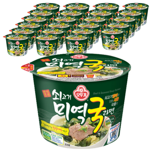 오뚜기 쇠고기 미역국라면 용기 100g, 24개