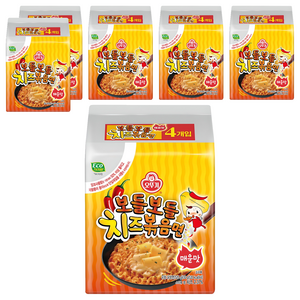 오뚜기 보들보들 치즈볶음면 매운맛 130g, 24개, (4개입 X 6팩)