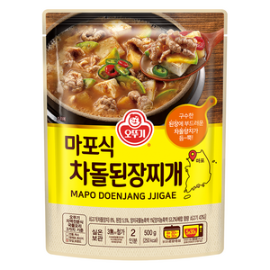 오뚜기 마포식 차돌된장찌개, 500g, 1개