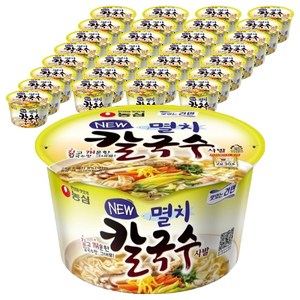농심 멸치칼국수 사발 75g, 32개