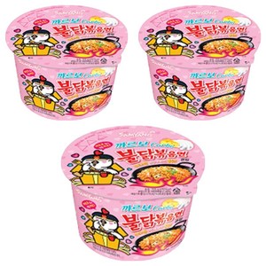 불닭볶음면 까르보 큰컵 105g, 3개