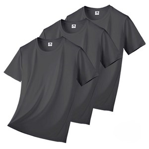 엠씨티 남녀공용 냉감 통기성 기능성 드라이 라운드 쿨링 반팔 티셔츠 3장 세트