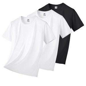 엠씨티 남녀공용 냉감 통기성 기능성 드라이 라운드 쿨링 반팔 티셔츠 3장 세트