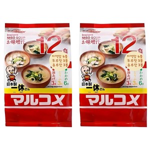 마루코메 잇큐상 즉석미소 12식, 216g, 2개