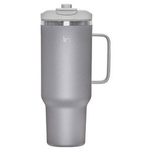 클리나 뉴원더 보온 보냉 빨대 손잡이 차량용 텀블러, 챠콜, 1.2L, 1개