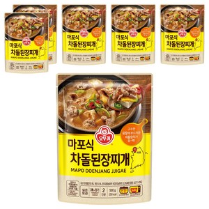 오뚜기 마포식 차돌된장찌개, 500g, 6개