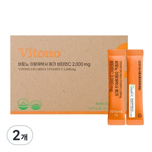 비토노 이왕재박사 메가 비타민C 2 000mg, 180g, 2개
