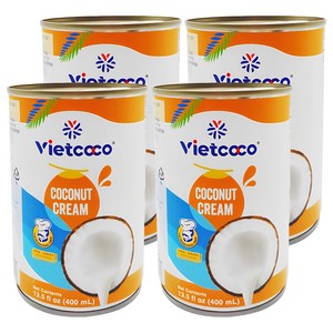 비엣코코 코코넛크림, 400ml, 4개