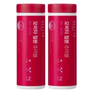 모비타 철분 츄어블 90g, 60정, 2개