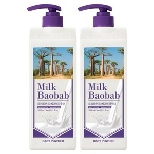 밀크바오밥 헤어트리트먼트 베이비파우더향, 1L, 2개