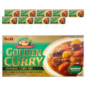에스앤비골든 카레 중간매운맛, 220g, 10개