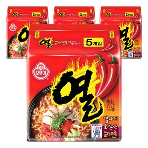 오뚜기 열라면, 20개, (5개입 X 4팩)