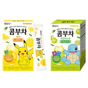 담터 포켓몬 콤부차 레몬 5g 10p + 샤인머스캣 5g 10p