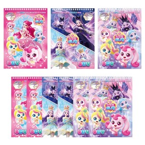 프린세스 캐치티니핑 시즌6 뜯어쓰는 리갈 종합장 3종 세트, 혼합색상, 9권