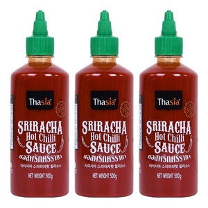 타이시아 스리라차 핫 칠리소스, 500g, 3개