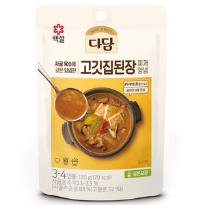 다담 고깃집 된장찌개 양념, 130g, 1개