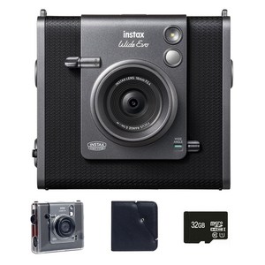 인스탁스 와이드에보 카메라 + 케이스 투명 + 와이드앨범 랜덤발송 + 메모리 32GB 세트 FI028