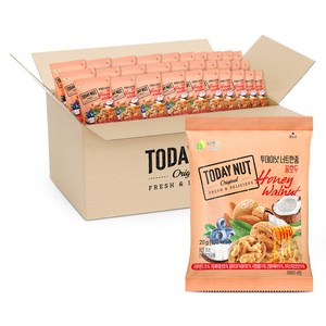 자연루 투데이넛 너트한줌 꿀호두 실속형 세트, 20g, 100개