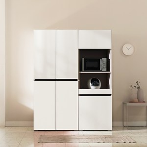 장인가구 E0 플레이트 광파오븐 렌지대 600 + 장인가구 E0 플레이트 주방수납장 1800 방문설치