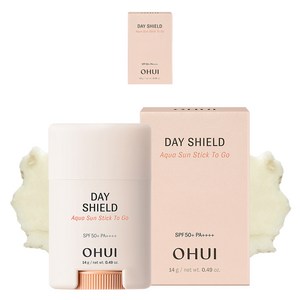 오휘 데이쉴드 아쿠아 선스틱 투 고 SPF50+ PA++++, 14g, 2개