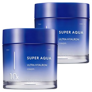 [2입기획] 미샤 수퍼 아쿠아 울트라 히알론 크림, 70ml, 2개