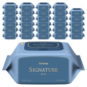 베베숲 시그니처 블루 유아물티슈 캡형