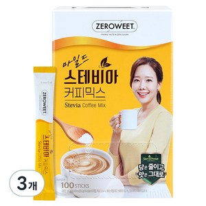 스테비아스위트 마일드 커피믹스, 9.6g, 100개입, 3개