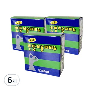 정준산업 한방 미용 때비누, 100g, 6개