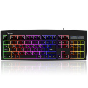큐센 Stella LED 백라이트 게이밍 유선 키보드