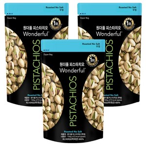 원더풀피스타치오 무염, 150g, 3개