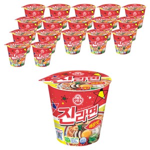 오뚜기 진라면 컵 매운맛 65g, 18개