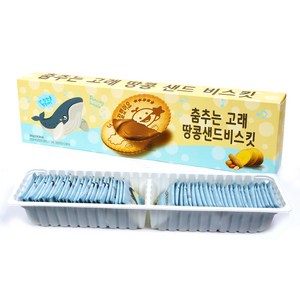 춤추는 고래 땅콩 샌드 비스킷, 390g, 1개