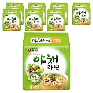 농심 야채라면 100g, 8개