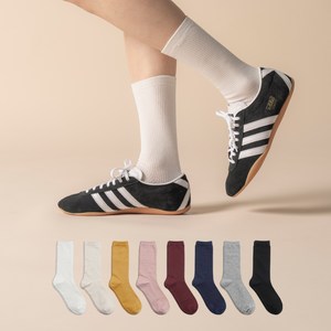 삭피엔스 여성용 프리미엄 롱롱 골지 장목 양말 8켤레