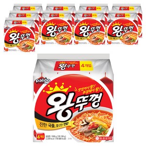 왕뚜껑 봉지라면 130g, 40개, (4개입 X 10팩)