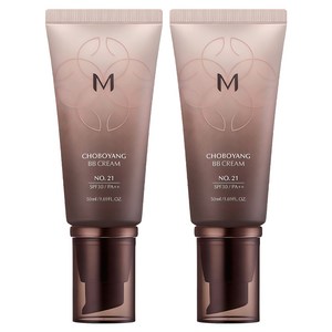 미샤 M 초보양 비비크림 SPF30 PA++, 21호 화사한베이지, 50ml, 2개