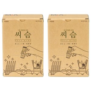 씨슴 식기세척기용 분말 세제, 500g, 2개