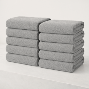 하비티 건조가 빠른 데일리 수건 150g 30수 면사, 그레이, 10개