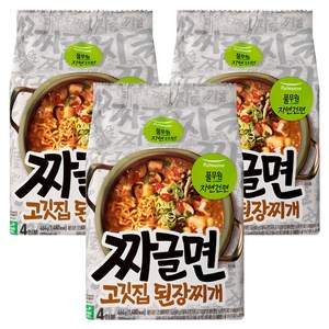 풀무원 짜글면 고깃집 된장찌개 116g, 12개