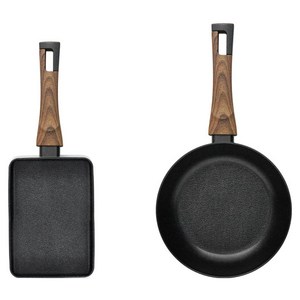 실바트 IH 인덕션 까리노 프라이팬세트 2개, 블랙, 계란말이팬 18cm..., 1세트