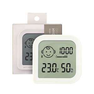 마더케이 디지털 온습도계, 아이보리, 1개