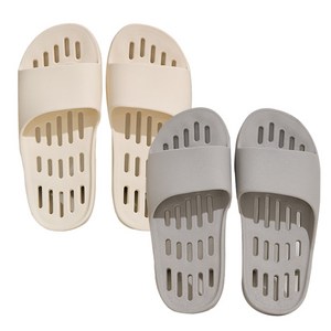 샤바스 부드러운 플랫 물빠짐 욕실화 2p