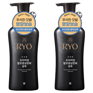려 초의방 프리미엄 탈모증상완화 샴푸, 490ml, 2개