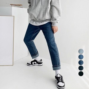 머시따 남성용 세미와이드 히든밴딩 청바지