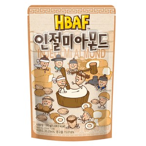 에이치비에이에프 인절미 아몬드, 190g, 1개