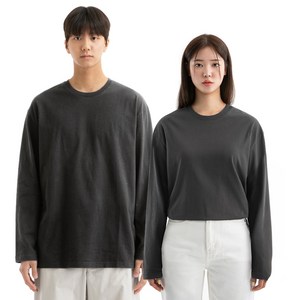 네이븐 남녀공용 20수 루즈핏 긴팔티 NAB8T1