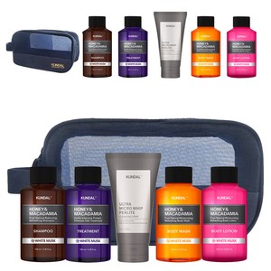 쿤달 여행용 헤어 5종 세트 화이트머스크향 B타입, 2세트