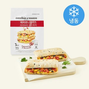 신세계푸드 베키아에누보 페퍼로니 치즈 치아바타 샌드위치 (냉동), 180g, 3개입, 1개