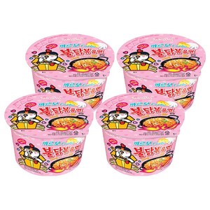불닭볶음면 까르보 큰컵 105g, 4개